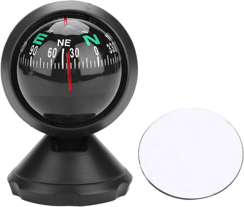 Glomora Marine Boat Compass - Black Electronic Military-Grade Ball Compass for Nighttime Navigation - Image 1